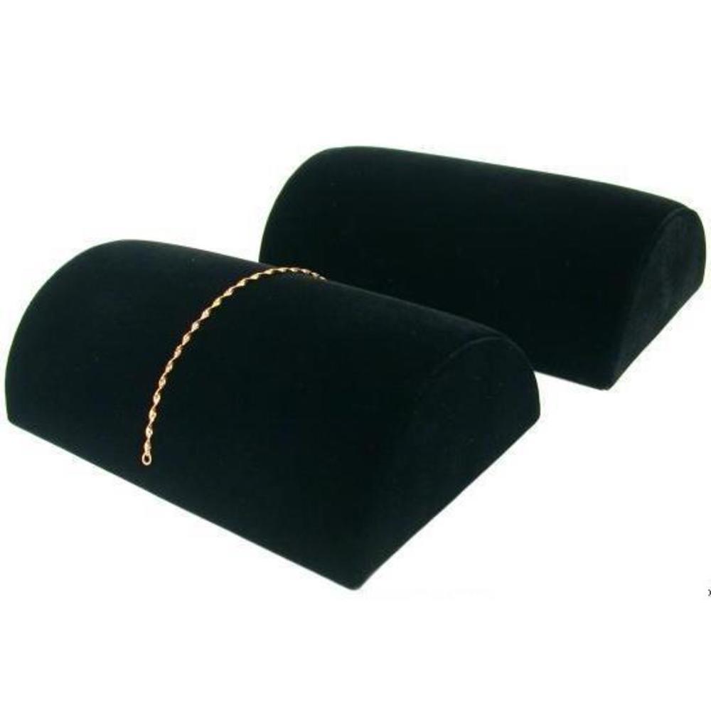 2 Black Velvet Bracelet Displays 8"