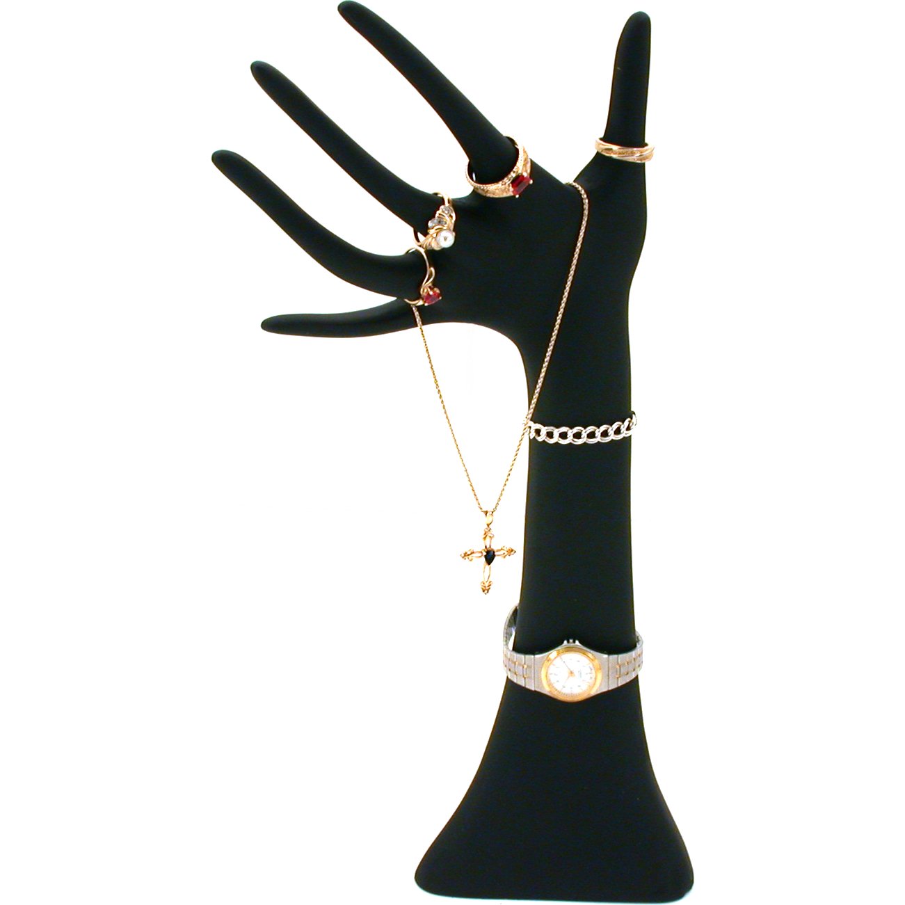 2 Black Jewelry Hand Displays