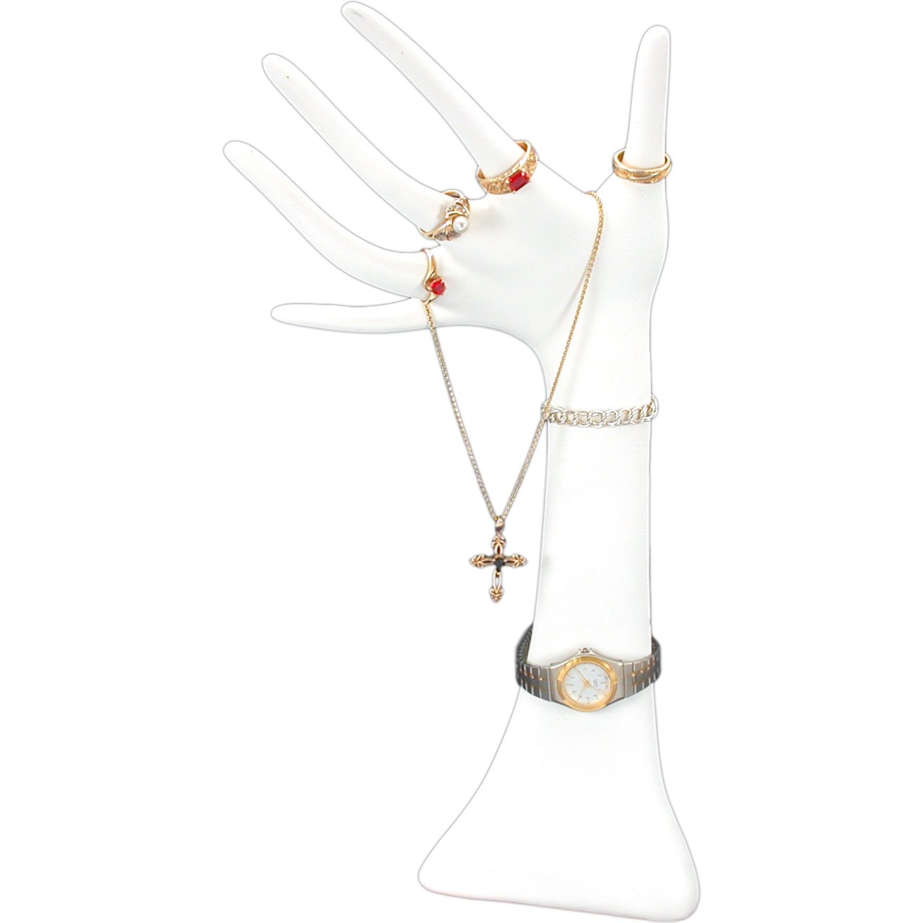 White Hand Jewelry Display 13"