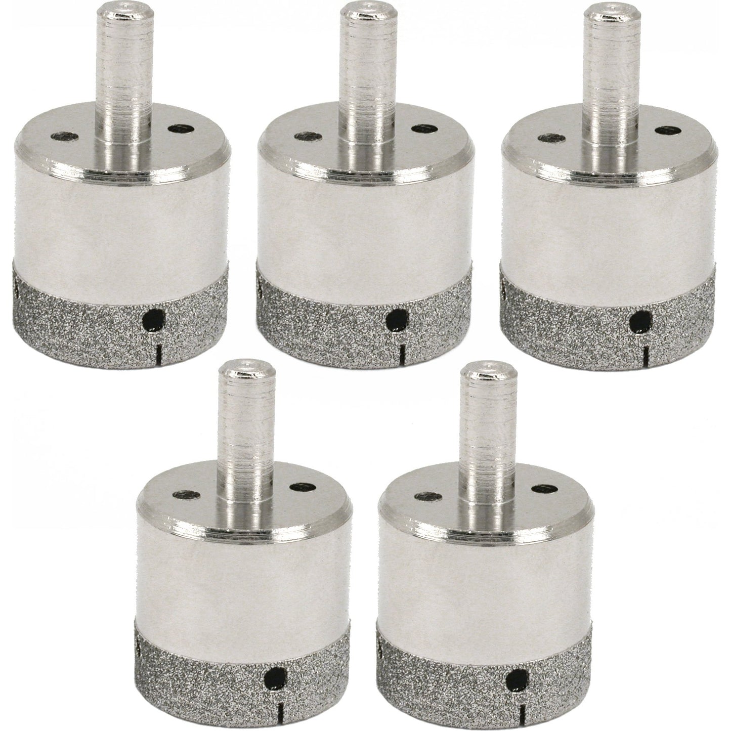 1" Diamond Coated Hole Saws Glass Drill Bit Set 5 Pcs