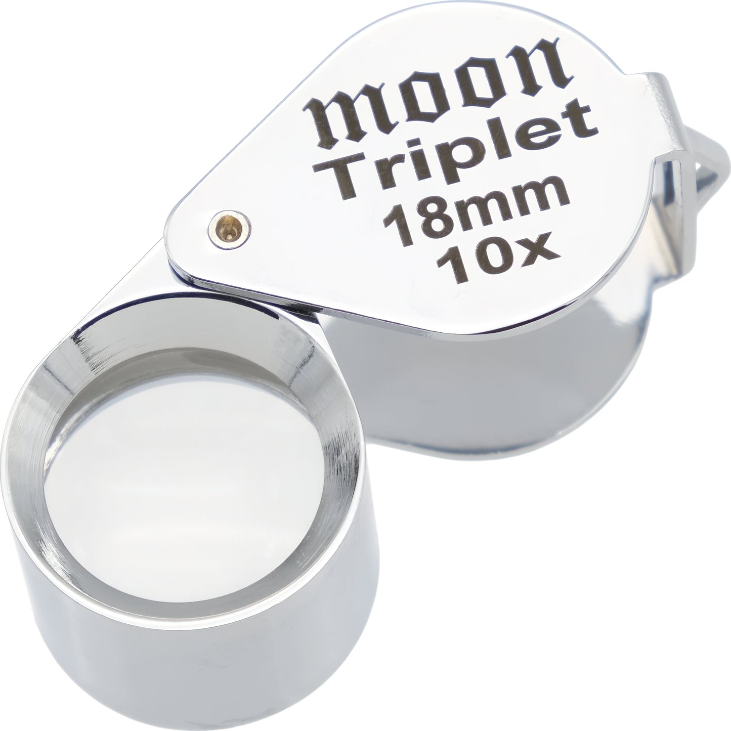 10x Round Triplet Loupe Chrome Plated 18mm