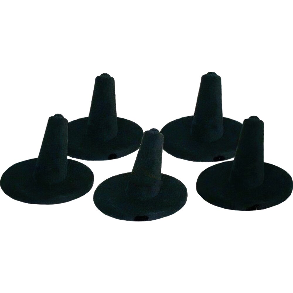 5 Display Ring Finger Solitaire Velvet Black