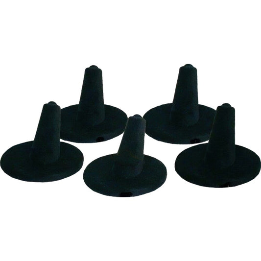 5 Display Ring Finger Solitaire Velvet Black