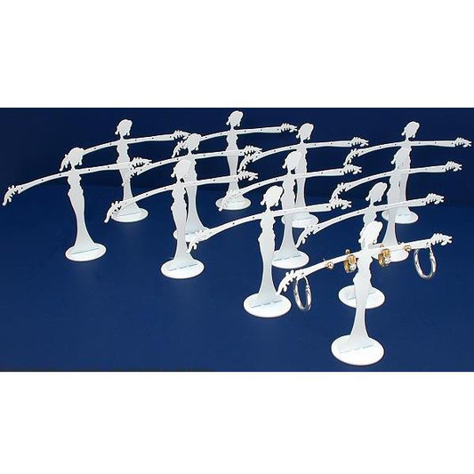 12 White Earring Lady Display Jewelry Showcase Unit