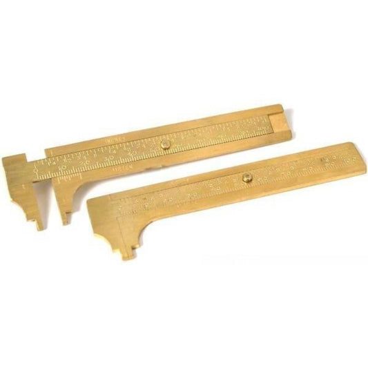 Brass Millimeter Gauges 100mm 2Pcs