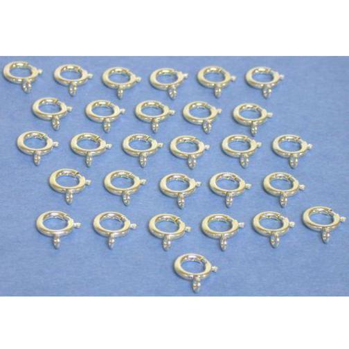 Spring Ring Clasp 9mm Sterling Silver 30pc FindingKing