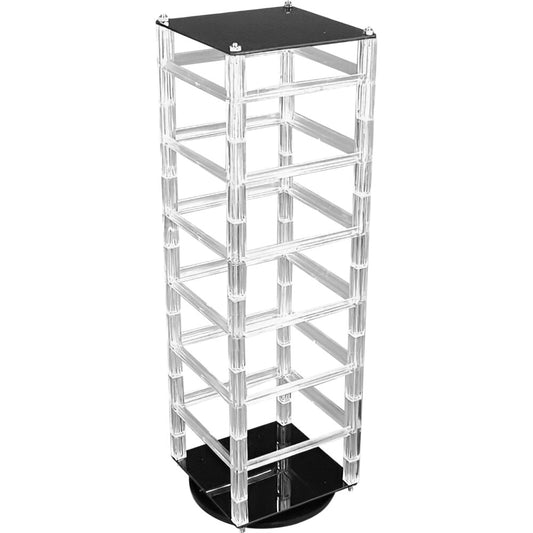 Revolving 48 Card Earring Display Stand Acrylic 17"