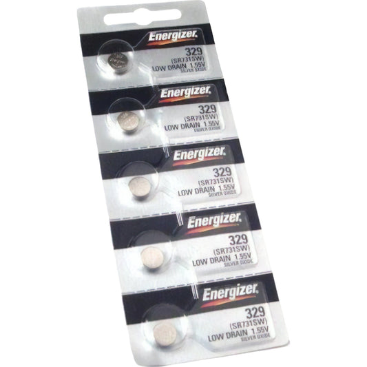 #329 SR731SW Energizer Watch Batteries 5Pcs