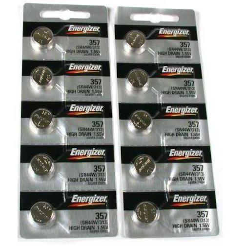 10 Energizer #357/303 SR44SW Watch Batteries Watchmakers Repair Parts