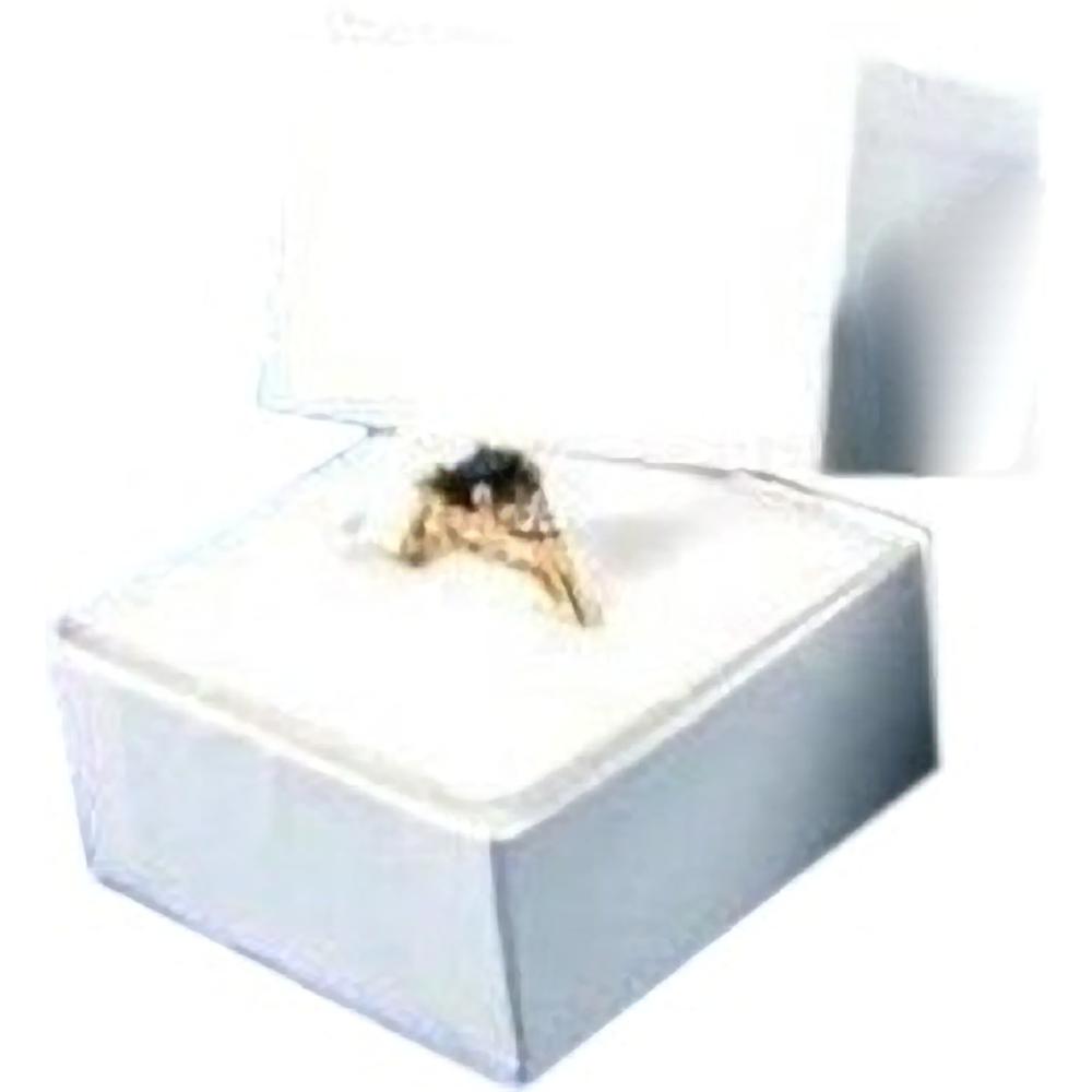 10 Ring Boxes White Gift Jewelry Displays Showcases