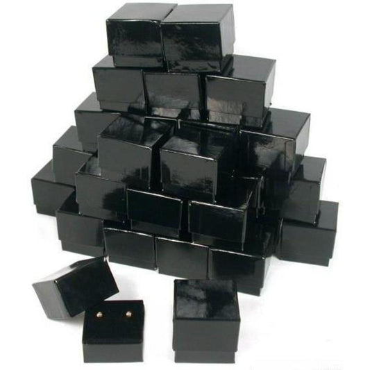 30 Earring Velvet Boxes Black Jewelry Gift Displays Art