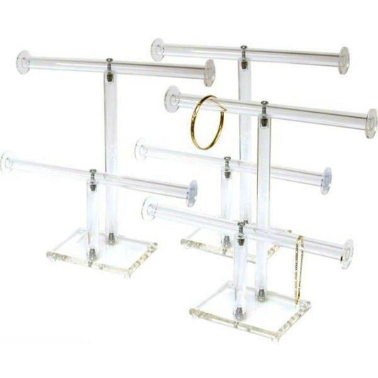 3 2-tier Bracelet Display Fixtures Acrylic