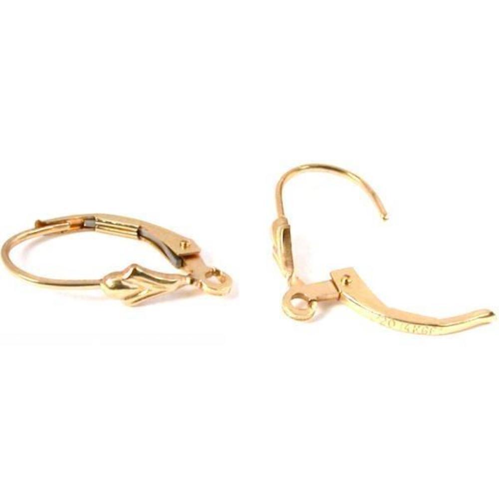 Leverback Earrings Gold Filled 17mm 1 Pair