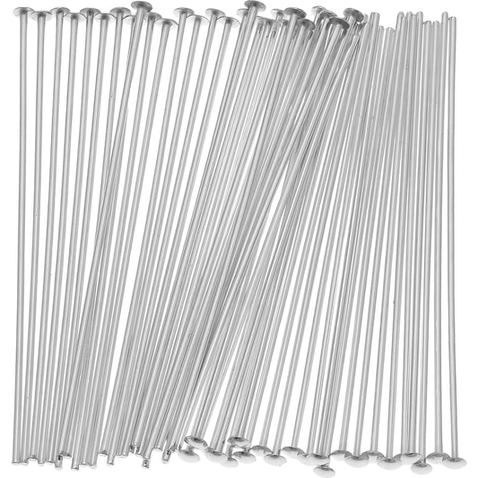 50 Sterling Silver Head Pins 22 Gauge 1 1/2"