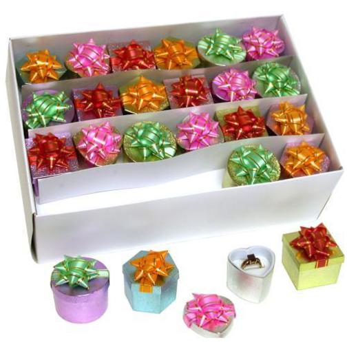 Ring Mini Hat Gift Box Assortment 48Pcs