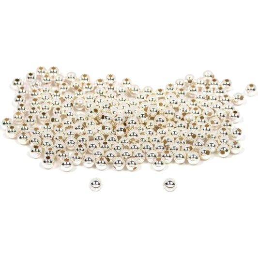 200 Ball Beads Sterling Silver Jewelry Stringing 3mm