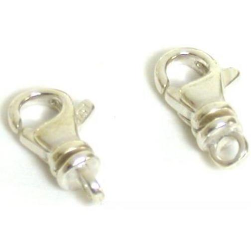 2 Sterling Silver Lobster Claw Clasp Bracelet Parts