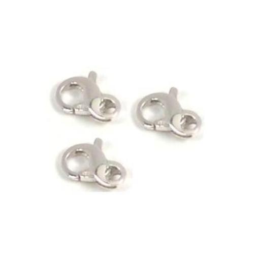 3 Infinity Lobster Clasps Sterling Silver Jewelry