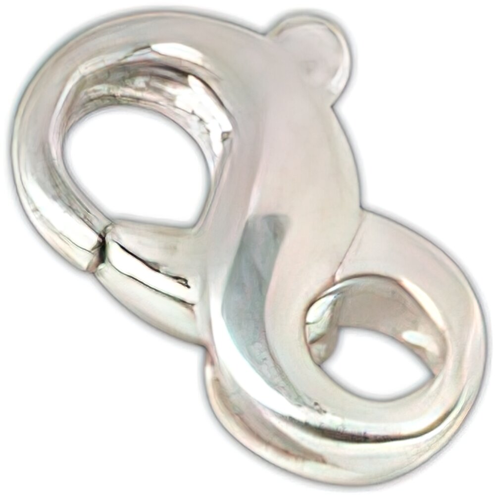 Infinity Lobster Clasp Sterling Silver 13mm