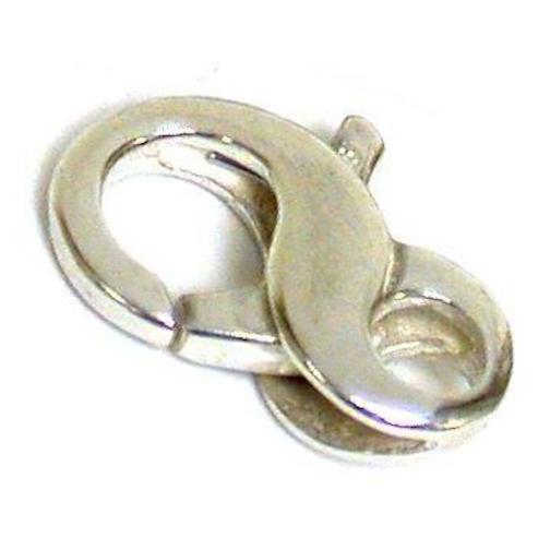2 Lobster Clasps Sterling 9x15mm Infinity Silver Part
