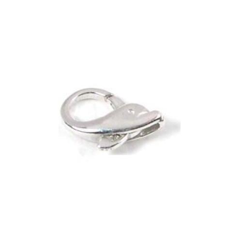 Dolphin Lobster Clasp Sterling Silver 13mm