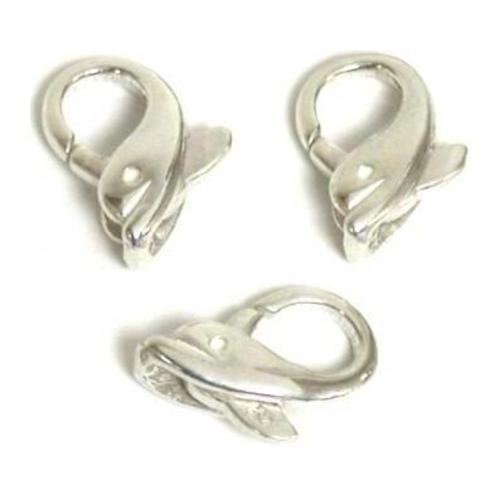 3 Dolphin Clasps Lobster Sterling Silver Chain Parts