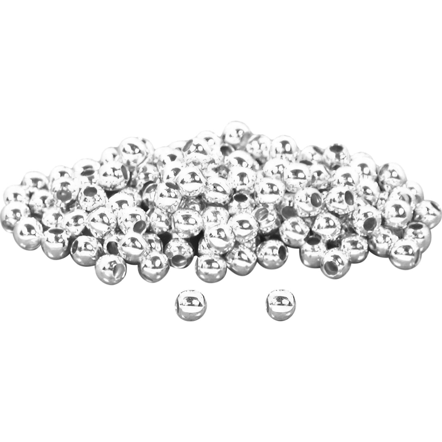 150 Sterling Silver Round Ball Beads Beading Stringing 2mm