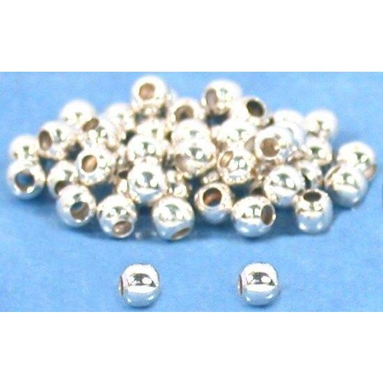 Ball Sterling Silver Beads 2mm 50Pcs
