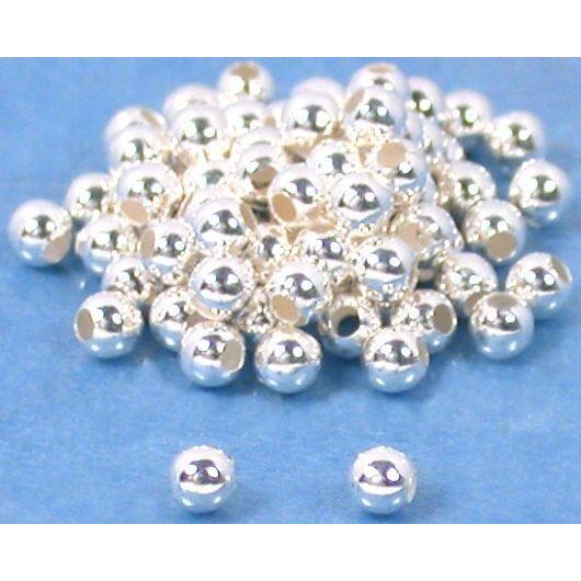 Ball Sterling Silver Beads 2mm 75Pcs