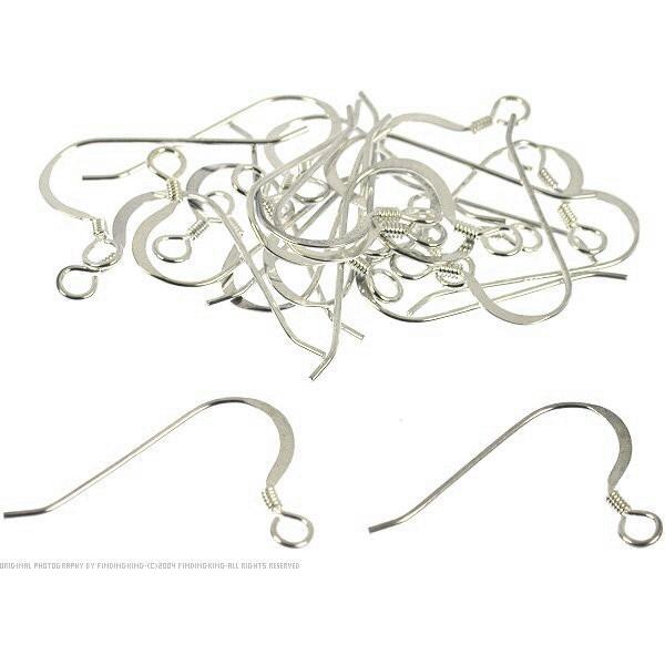 20 Sterling Silver Shepherd Hook Earrings 21 x 12mm