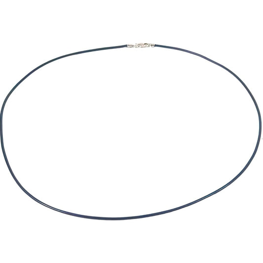 Leather Cord Necklace Purple 16"