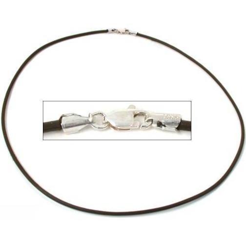 Brown Leather Cord NeckLace 16" & 18" Kit 2 Pcs