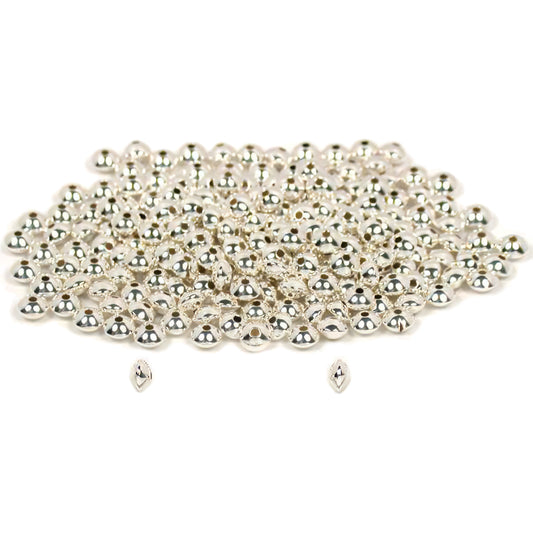 200 Saucer Beads Sterling Silver Necklace Beading Parts