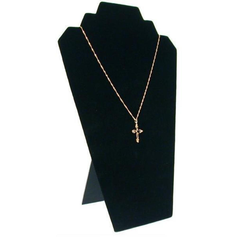 7 Black Chain Necklace Bust & Easel Displays