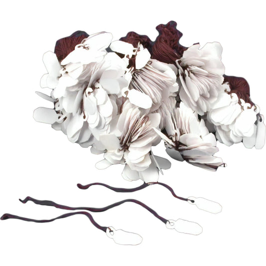 Jewelry String Price Tags White 5/8" 1000Pcs