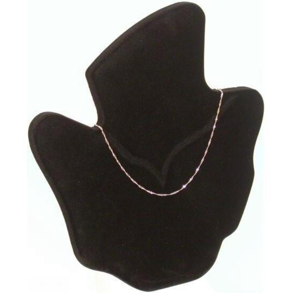 7 Black Chain Necklace Bust & Easel Displays