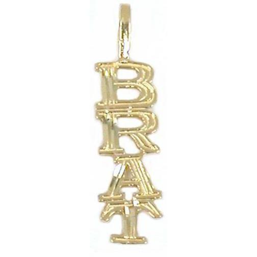 Brat Charm 14k Gold 23mm