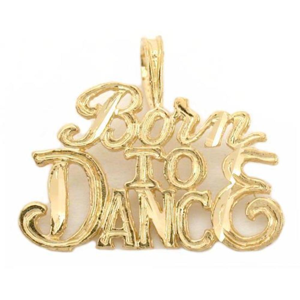 Born To Dance Charm 14k Gold