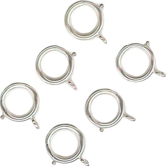 6 Sterling Silver Spring Ring Clasp Watch Jewelry 16mm