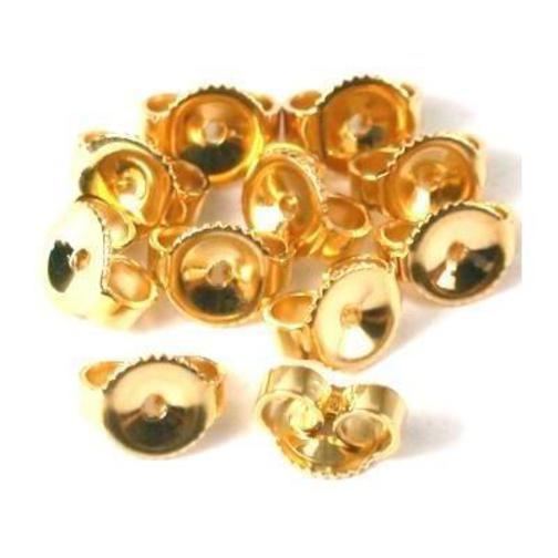 12 14K Gold Filled Earring Backs Yellow Stud Nut Part