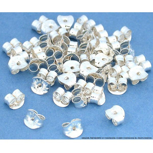 50 Sterling Silver Earring Backs