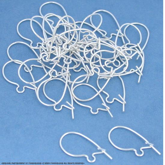 36 Sterling Silver Kidney Wire Earrings 25 Gauge