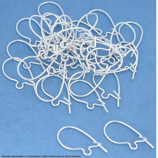 36 Sterling Silver Kidney Wire Earrings 25 Gauge
