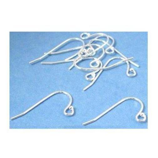 Shepherd Hooks Sterling Silver 21 Gauge 12.5mm 5 Pairs