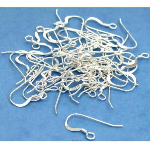 50 Sterling Silver Shepherd Hook Earrings 22 Gauge