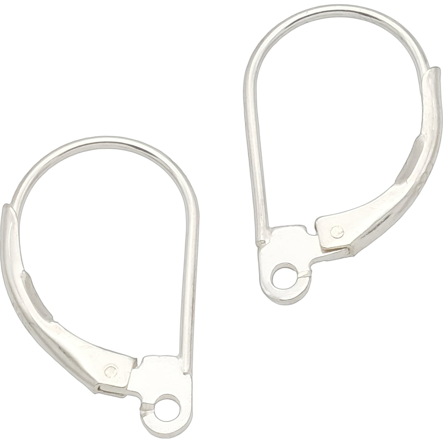 Leverback Earrings Sterling Silver 18mm 1 Pair