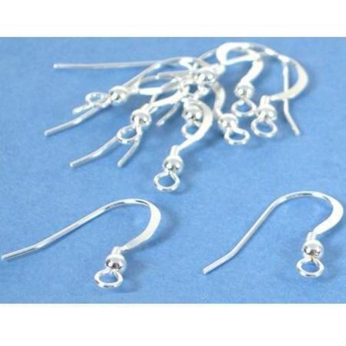 Shepherd Hooks & Coil Sterling Silver 21 Gauge 21mm 5 Pairs
