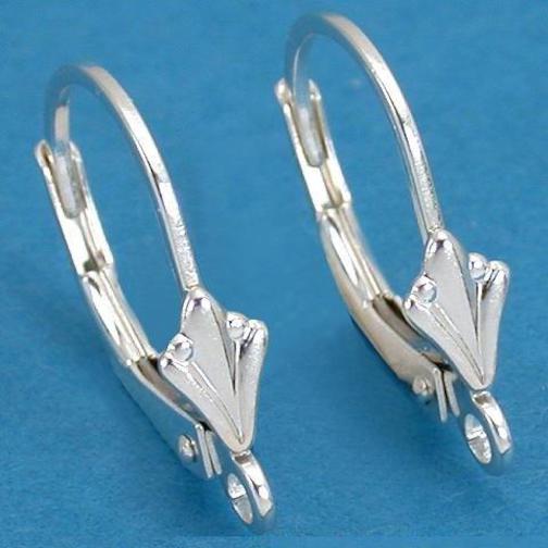 Leverback Earrings Sterling Silver 16mm 1 Pair