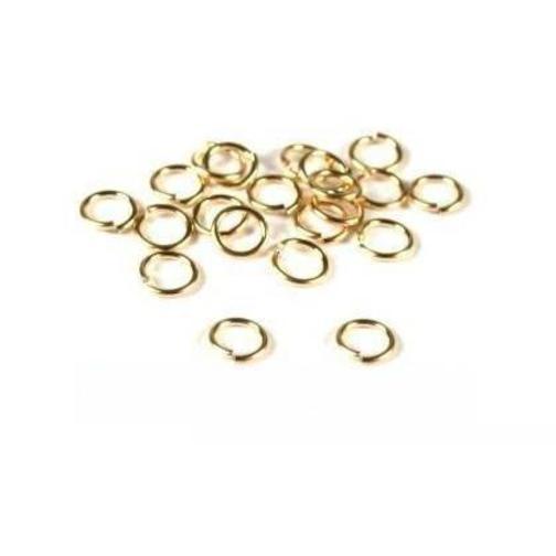 Open Jump Rings Gold Filled 22 Gauge 5mm 20Pcs
