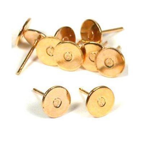 10 Gold Filled Earring with Flat Discs 6 x 10mm